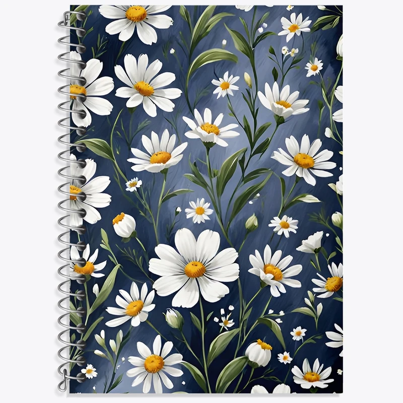 دفتر لغت 50 برگ خندالو طرح گل بابونه کد N7228