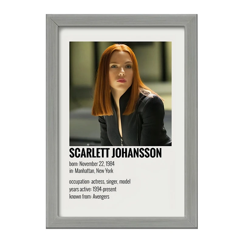 تابلو خندالو طرح اسکارلت جوهانسون (Scarlett Johansson) کد F13340