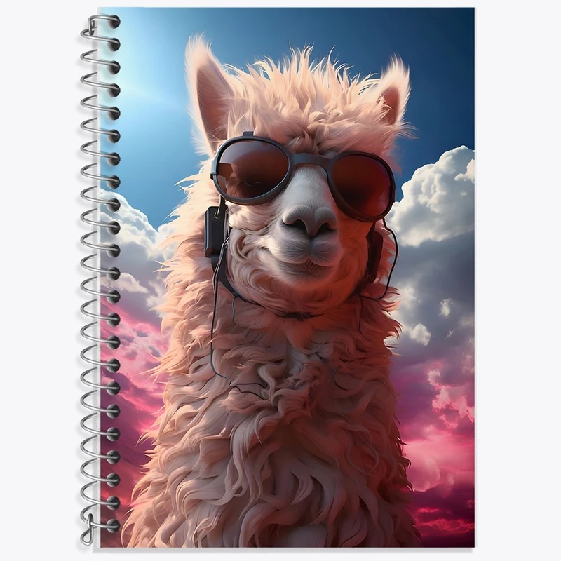 دفتر لغت 50 برگ خندالو طرح لاما کد F9963