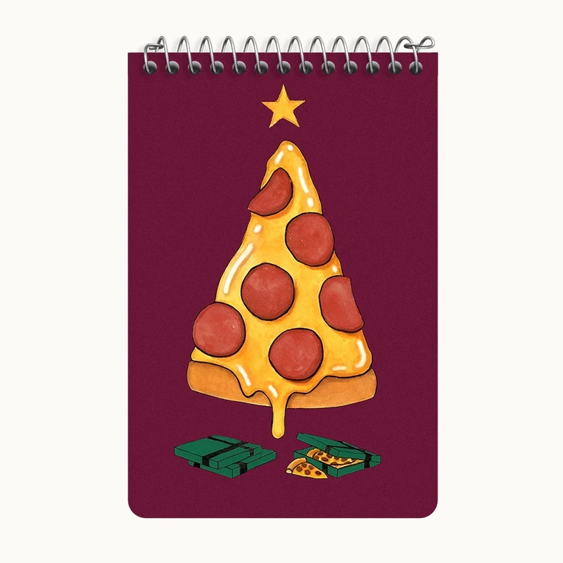 دفتر یادداشت 50 برگ خندالو طرح پیتزا کد F10597