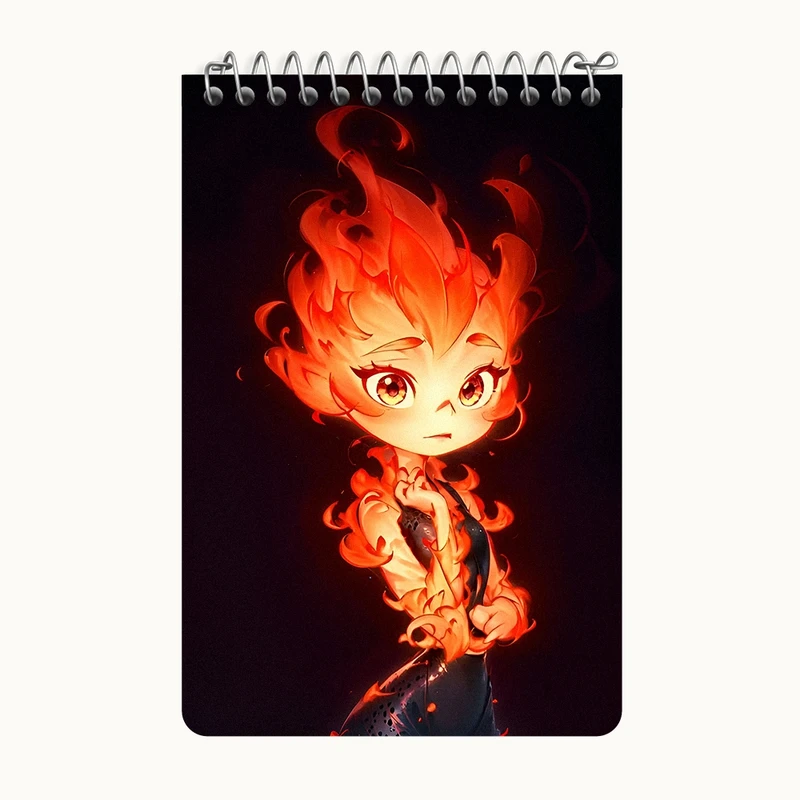 دفتر یادداشت 50 برگ خندالو طرح بنیادین (Elemental) کد F11627