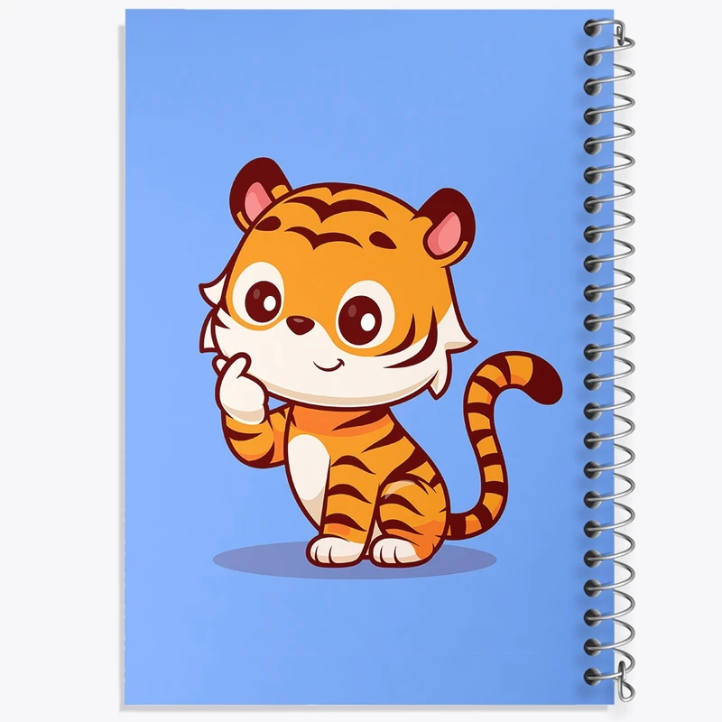 دفتر طراحی 50 برگ خندالو طرح حیوانات بامزه ببر کد 29722