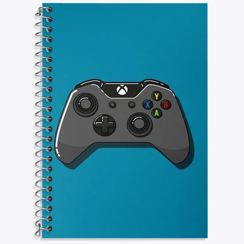 دفتر زبان 50 برگ خندالو مدل سه خط طرح گیم (Game) کد F3147