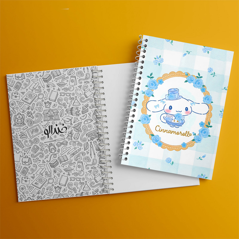 دفتر مشق 100 برگ خندالو طرح سینامورول کرومی کد N9006