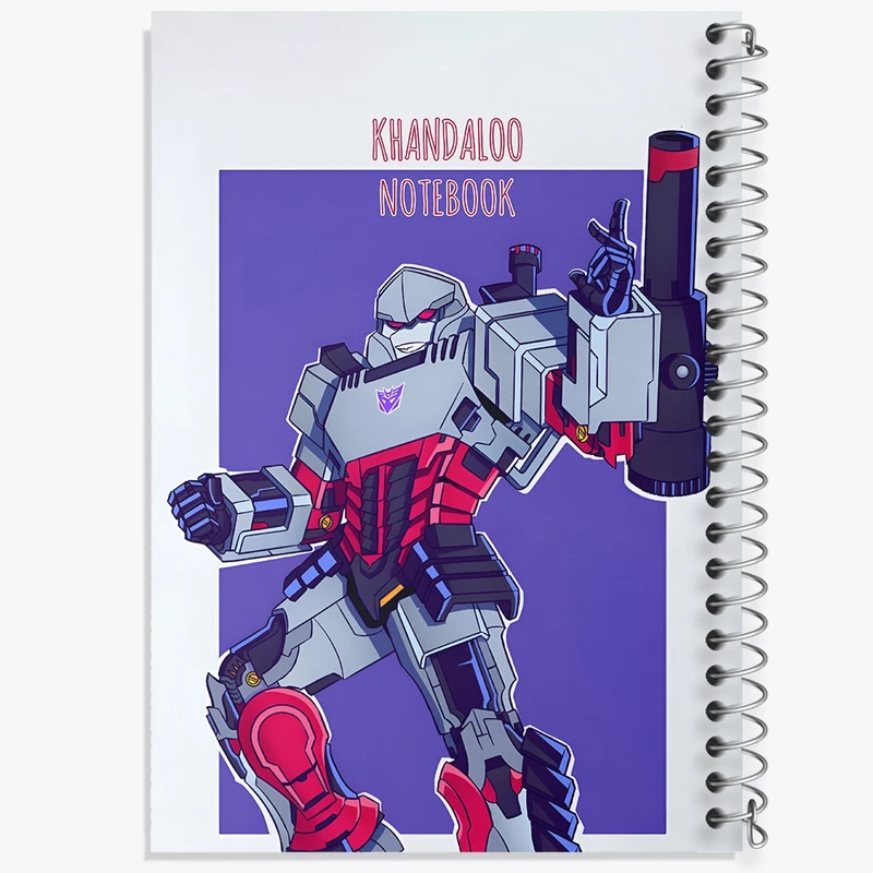 دفتر شطرنجی 50 برگ خندالو طرح فیلم ترنسفورمرز (Megatron) کد N8933