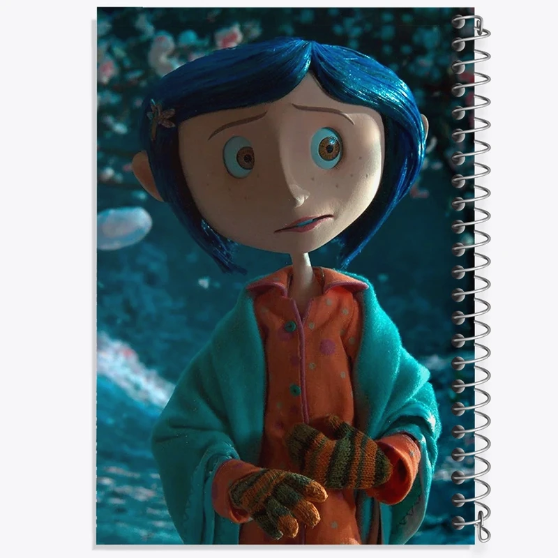 دفتر طراحی 50 برگ خندالو طرح کورالاین Coraline  کد 20800