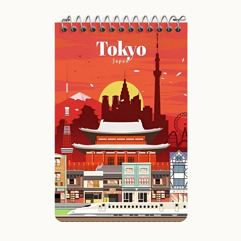 دفتر یادداشت 50 برگ خندالو طرح توکیو (Tokyo) کد F6324