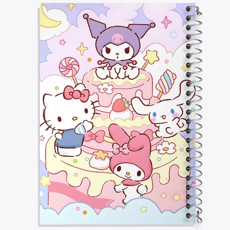 دفتر طراحی 50 برگ خندالو طرح کورومی و کیتی کد N3987