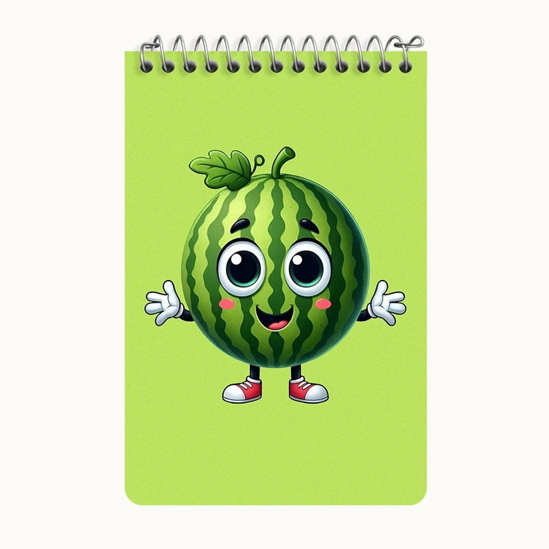 دفتر یادداشت 50 برگ خندالو طرح هندوانه بامزه کد F7677