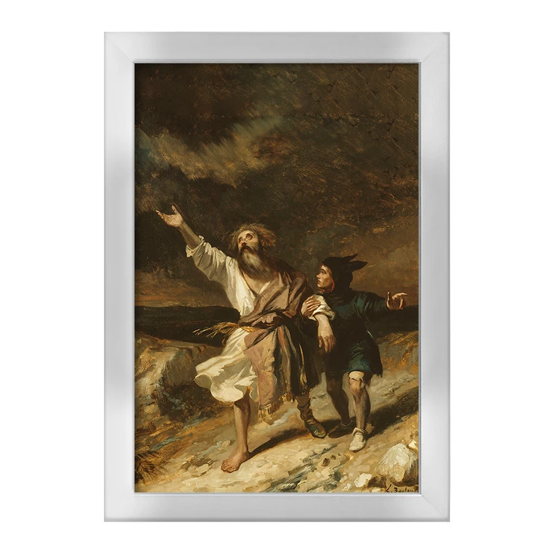 تابلو خندالو طرح نقاشی شاه لیر اثر لوئیس کاندید بولانجر کد F12318