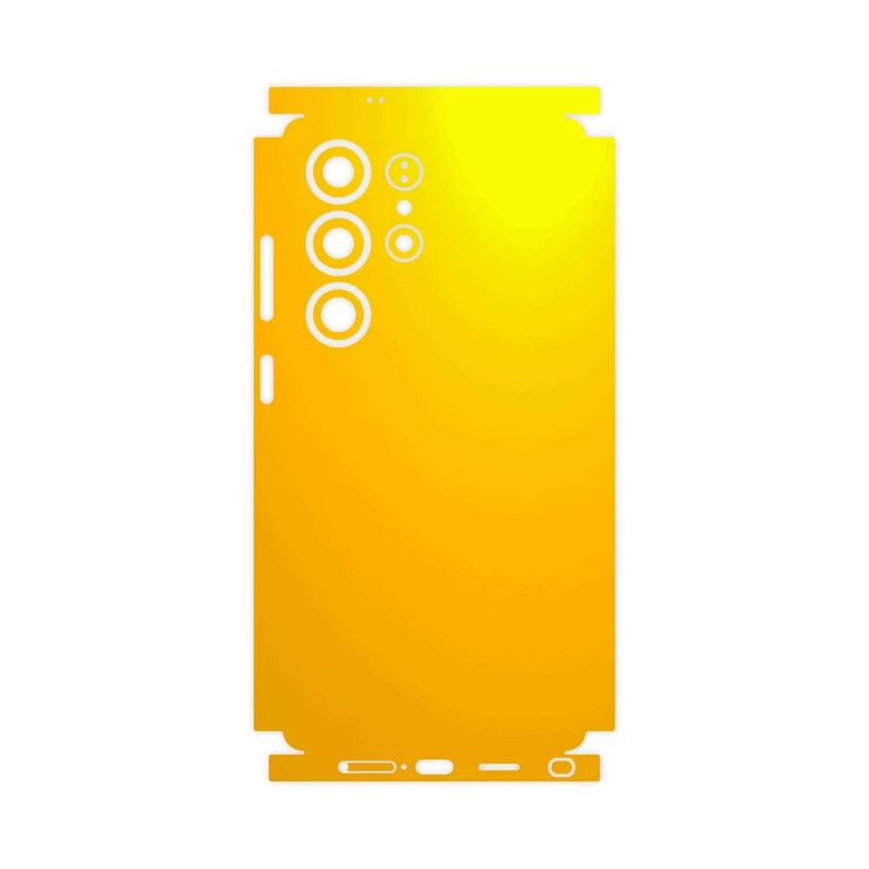 برچسب پوششی ماهوت مدل Matte-Deep-Mustard-FullSkin مناسب برای گوشی موبایل سامسونگ Galaxy S25 Ultra