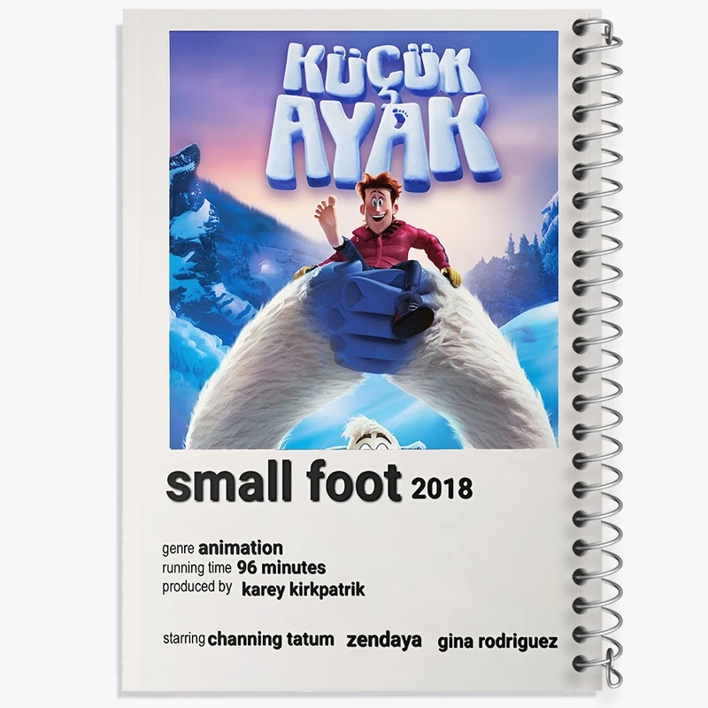 دفتر طراحی 50 برگ خندالو طرح پا کوچولو (Smallfoot) کد F13435