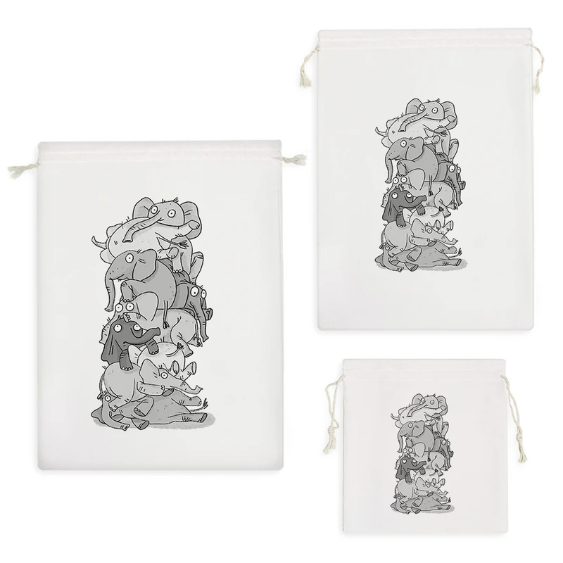 نظم دهنده خندالو مدل فیل های بامزه کد H1792 مجموعه 3 عددی