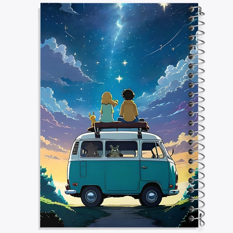 دفتر مشق 50 برگ خندالو طرح کمپر کد F11073