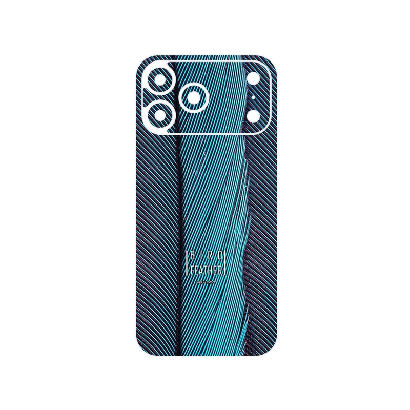 برچسب پوششی ماهوت مدل Turquoise feathers مناسب برای گوشی موبایل اپل iPhone 17 Pro Max