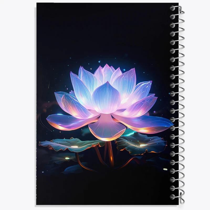 دفتر لیست خرید 50 برگ خندالو طرح نیلوفر آبی کد F3218