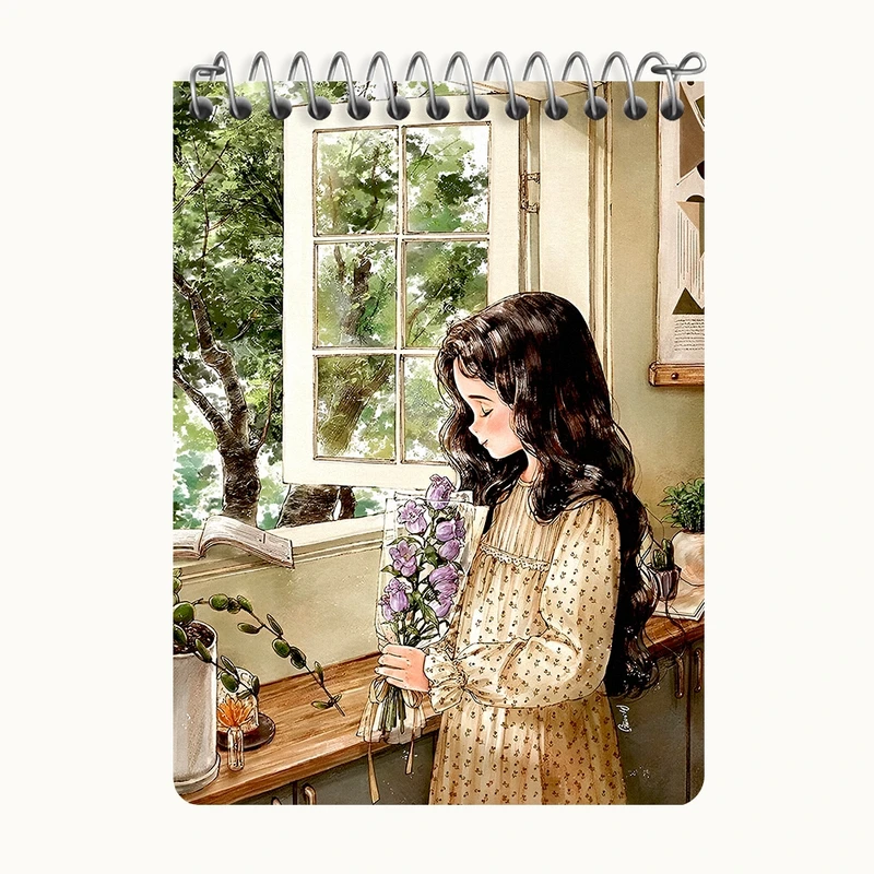 دفتر یادداشت 50 برگ خندالو طرح دخترانه فانتزی کد N9375