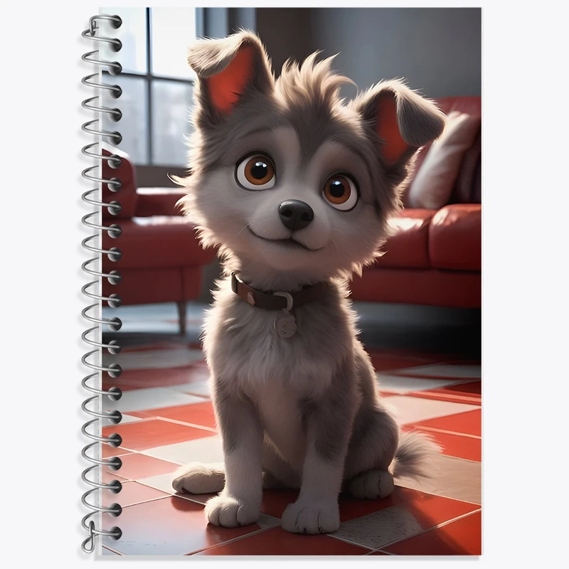 دفتر لغت 50 برگ خندالو طرح سگ بامزه کد F9318