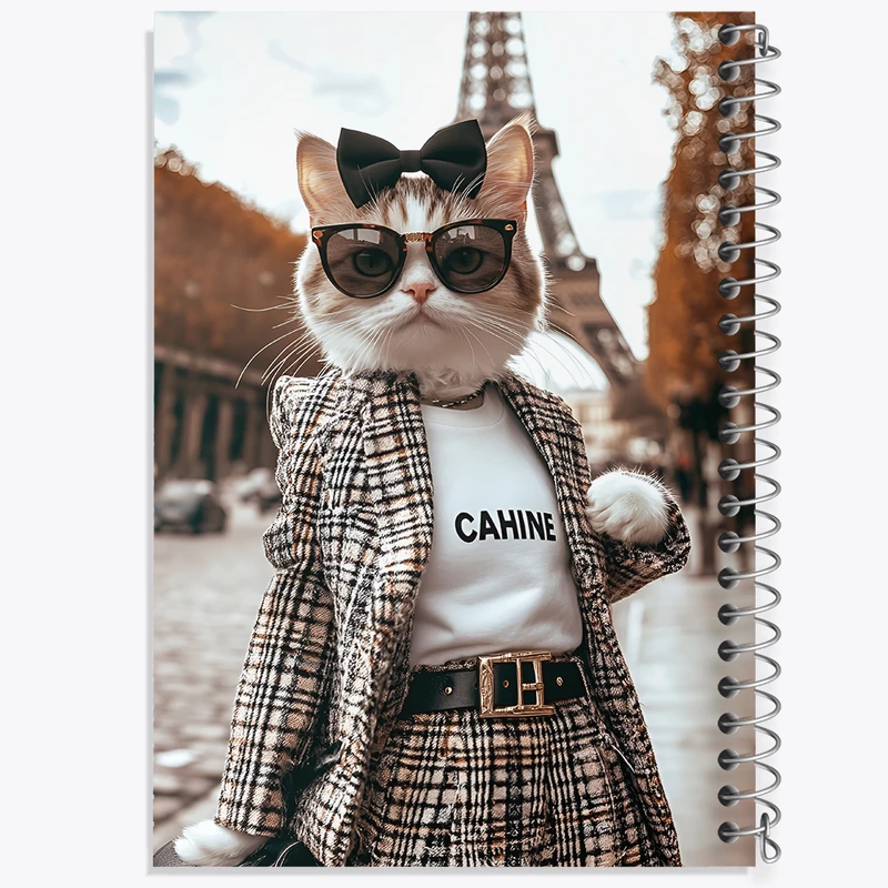 دفتر مشق 50 برگ خندالو طرح گربه کد F10063