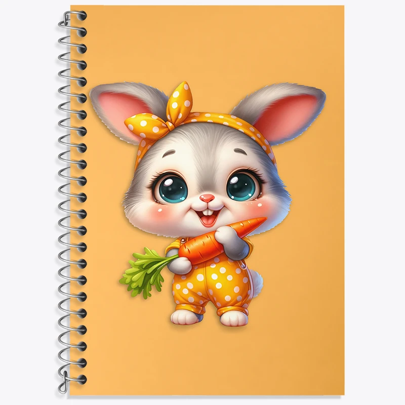 دفتر نت موسیقی 50 برگ خندالو طرح خرگوش کیوت کد F3614