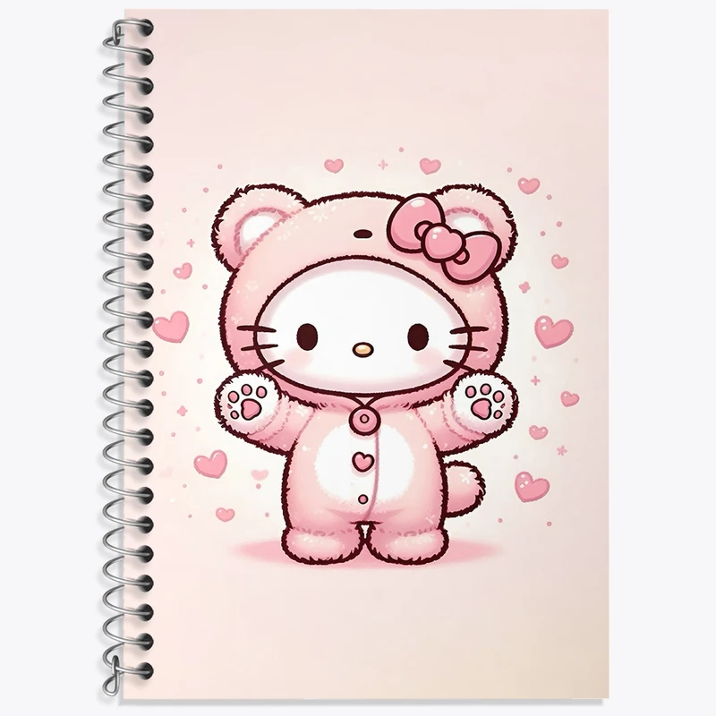 دفتر لغت 50 برگ خندالو طرح هلو کیتی کد F3611