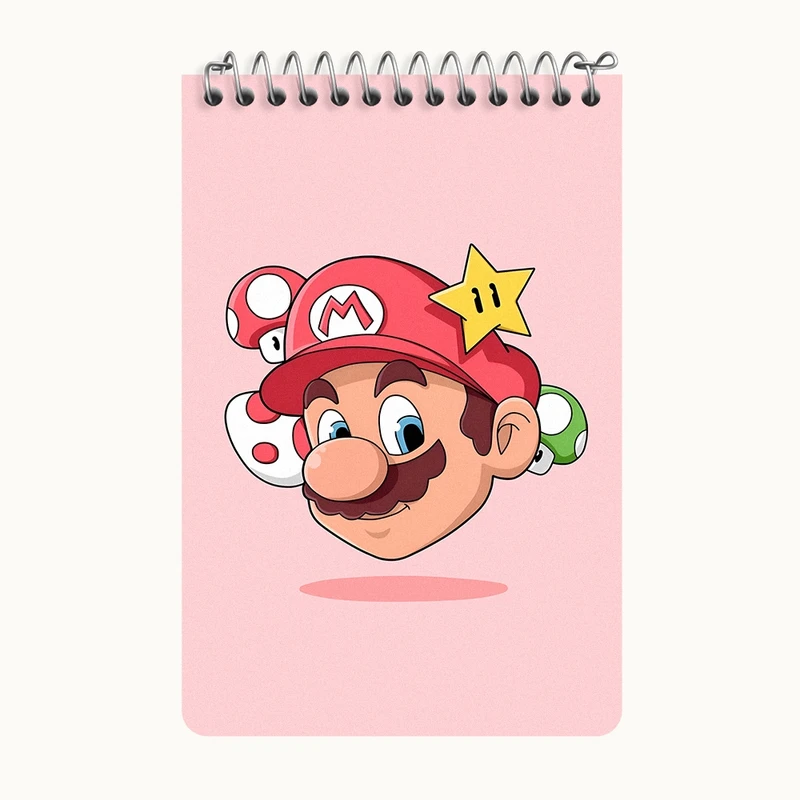دفتر یادداشت 50 برگ خندالو طرح سوپر ماریو کد F11813
