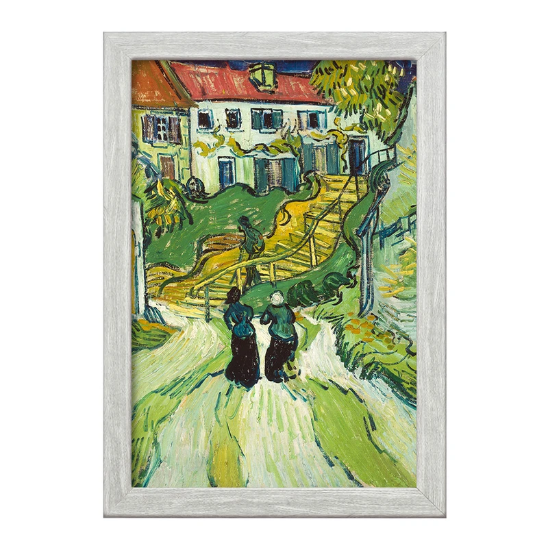 تابلو خندالو طرح راه پله در اوور ونسان ونگوگ (Van Gogh) کد 36826