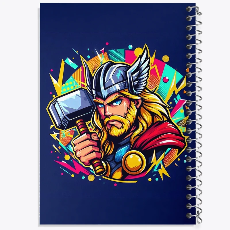 دفتر طراحی 50 برگ خندالو طرح بازی تور (Thor) کد N1690