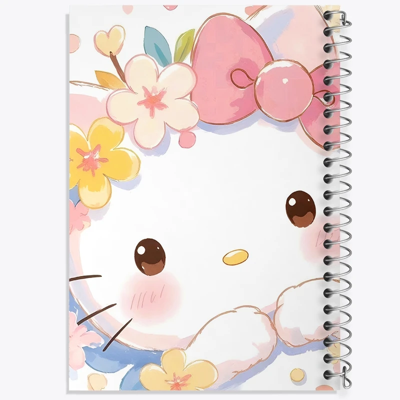 دفتر شطرنجی 50 برگ خندالو طرح هلو کیتی (Hello Kitty) کد N9107