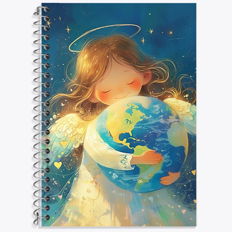 دفتر نت موسیقی 50 برگ خندالو طرح دختر و کره زمین کد F13702