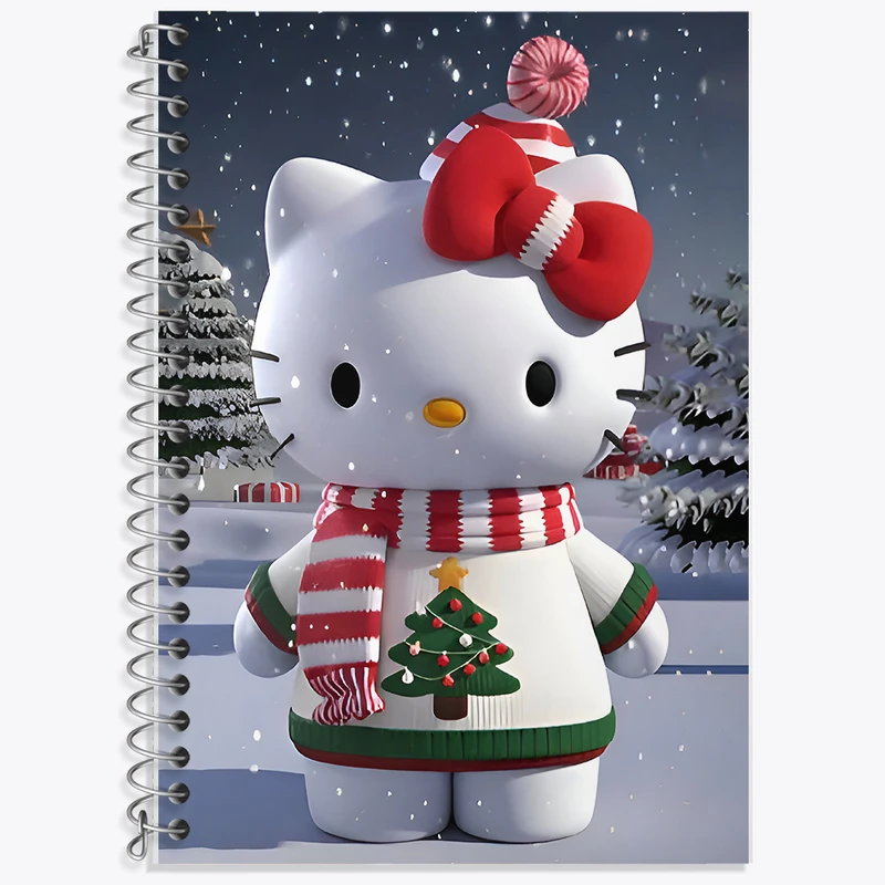 دفتر زبان دوخط 50 برگ خندالو طرح هلو کیتی کد F9180