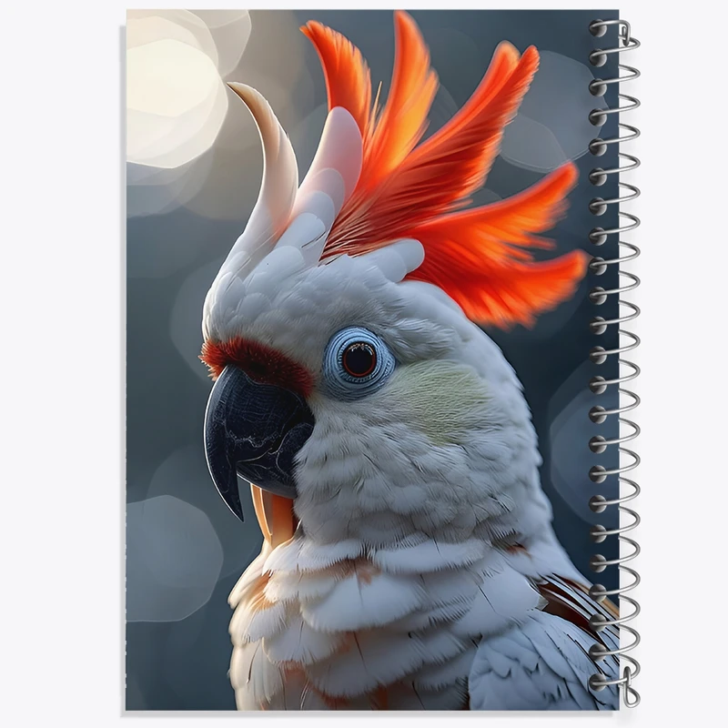 دفتر طراحی 50 برگ خندالو طرح طوطی کد F9904