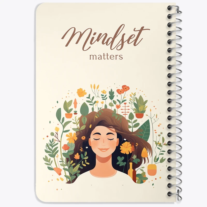 دفتر یادداشت 50 برگ خندالو طرح Mindset Mathers کد N2316