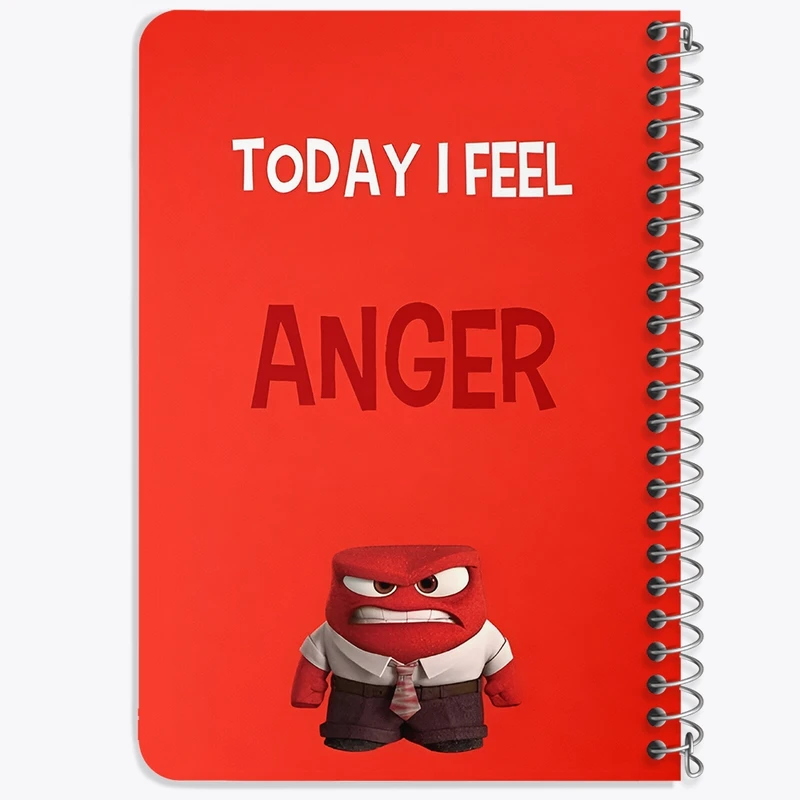 دفتر یادداشت 50 برگ خندالو طرح اینساید اوت (Anger) کد N8405