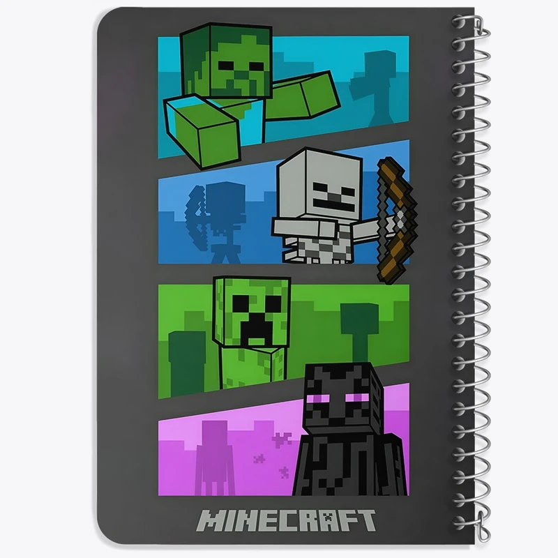 دفتر یادداشت 50 برگ خندالو طرح ماینکرافت (Minecraft) کد F3499