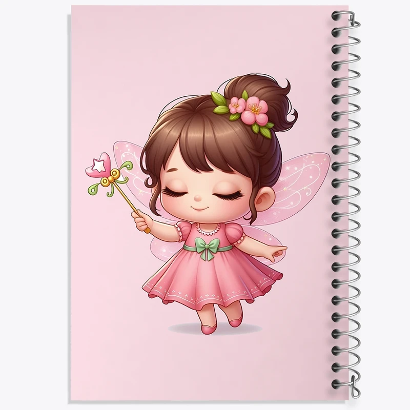 دفتر لیست خرید 50 برگ خندالو طرح دخترانه کیوت کد F3615