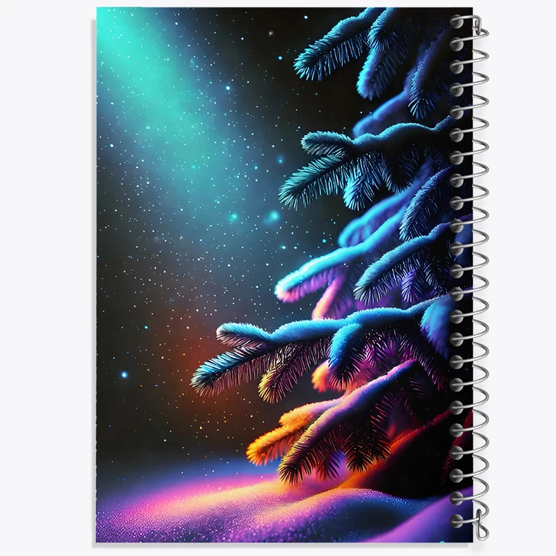 دفتر مشق 50 برگ خندالو طرح منظره برفی کد F9972