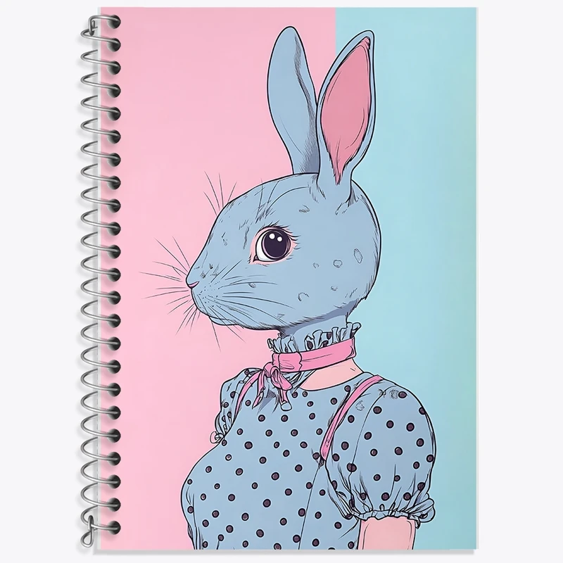 دفتر زبان 50 برگ خندالو مدل سه خط طرح خرگوش کد F10316