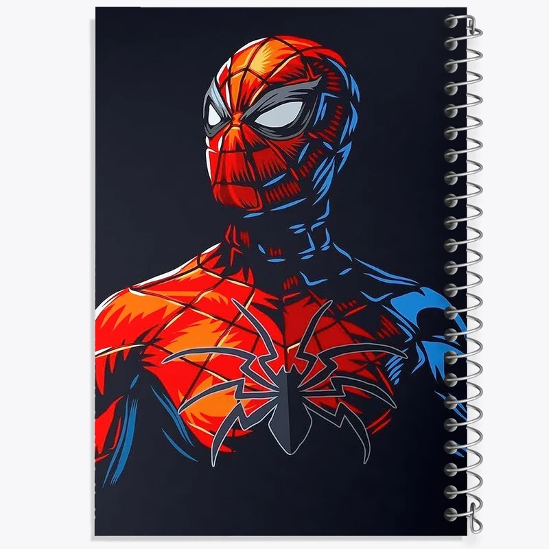 دفتر طراحی 50 برگ خندالو طرح مرد عنکبوتی Spider Man  کد 13191