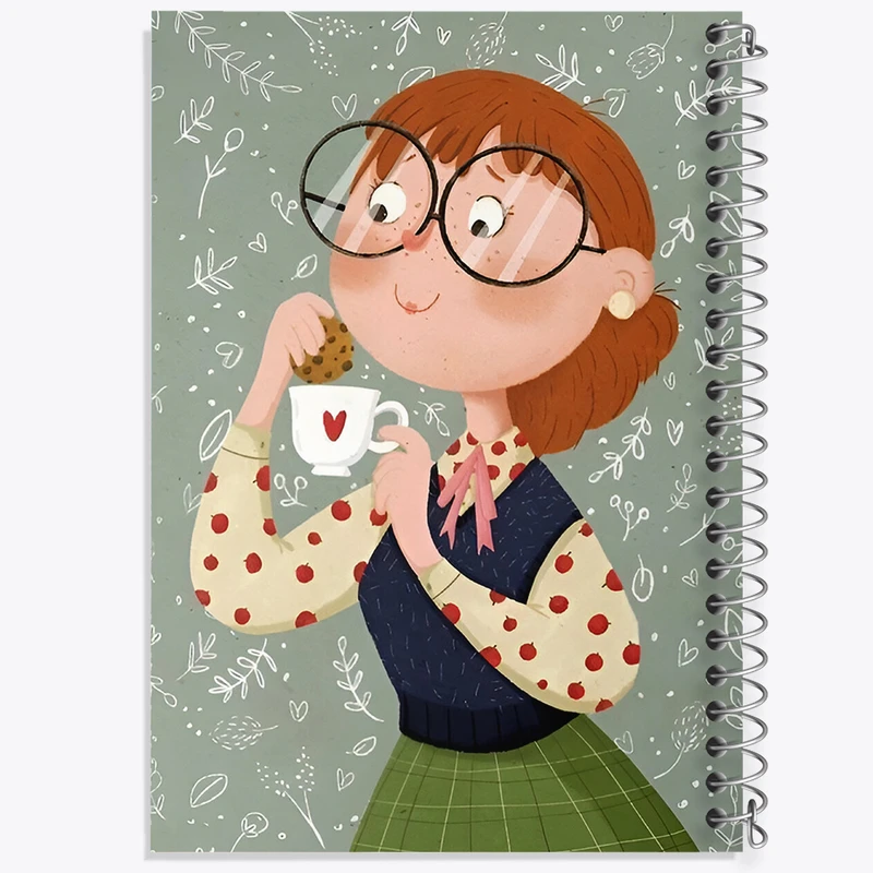 دفتر مشق 50 برگ خندالو طرح دخترانه کد N6151