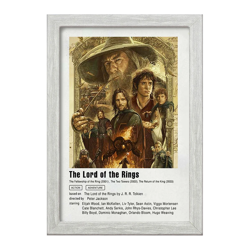 تابلو خندالو طرح ارباب حلقه ها (Lord Of The Rings) کد F11944