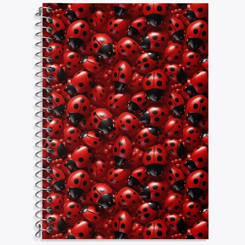 دفتر زبان دوخط 50 برگ خندالو طرح کفشدوزک کد F4214