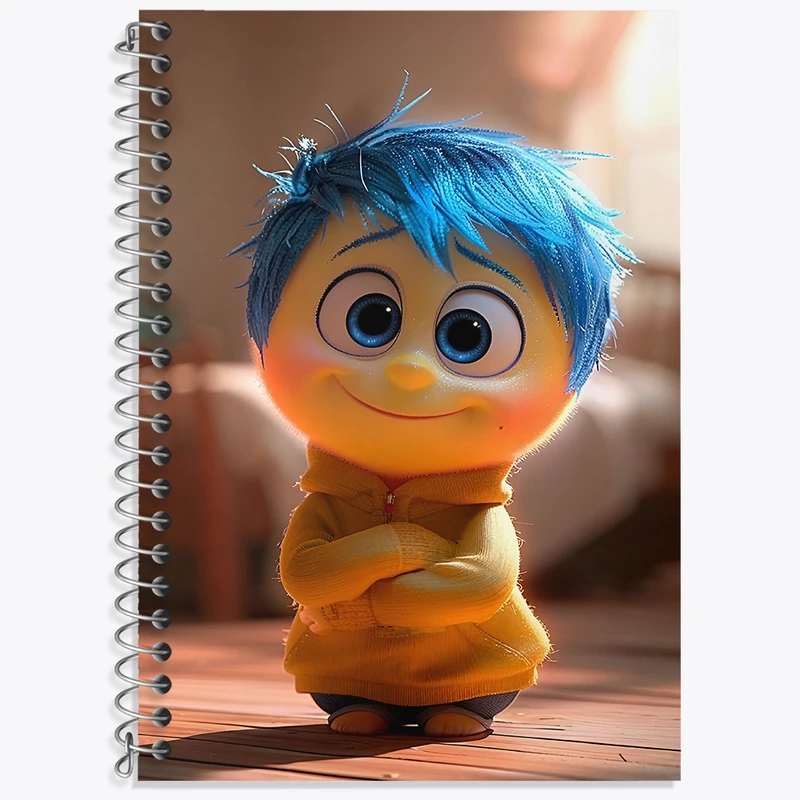 دفتر زبان دوخط 50 برگ خندالو طرح شخصیت شادی اینساید اوت کد F3345