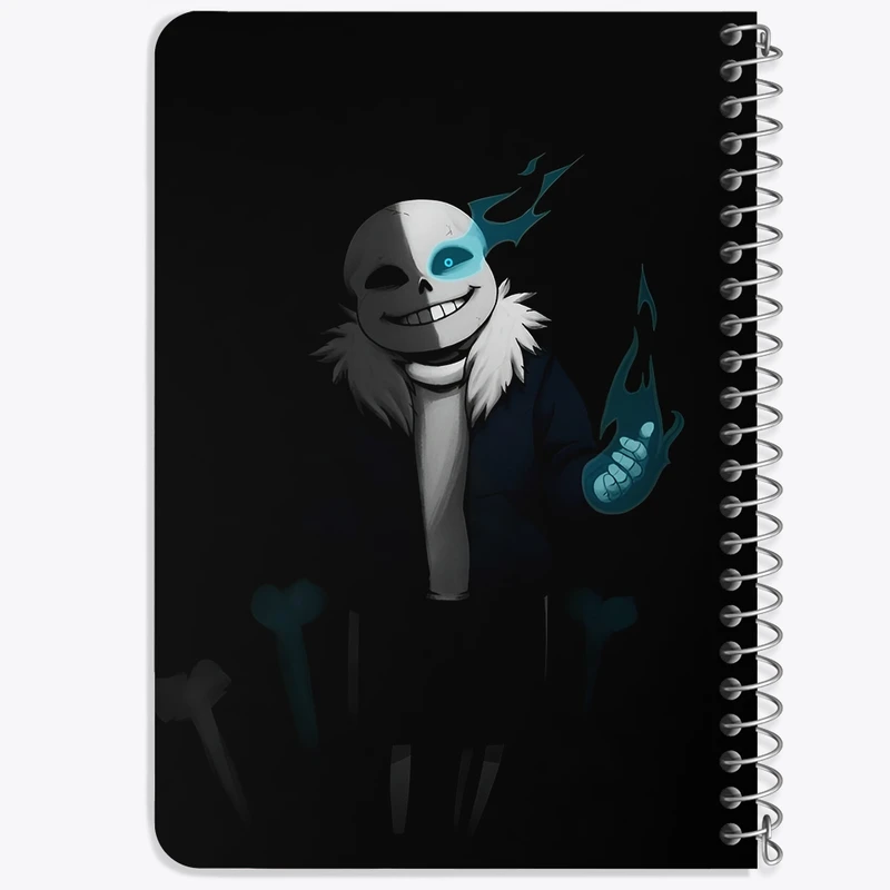 دفتر یادداشت 50 برگ خندالو طرح آندرتیل (Undertale) کد F14447