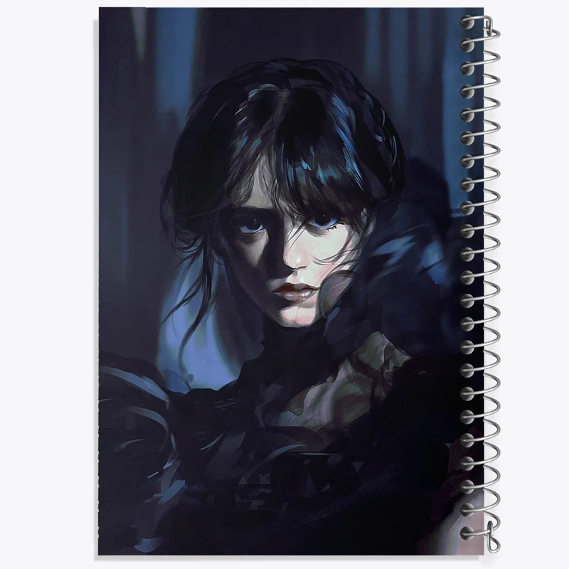 دفتر طراحی 50 برگ خندالو طرح سریال ونزدی Wednesday کد 25194