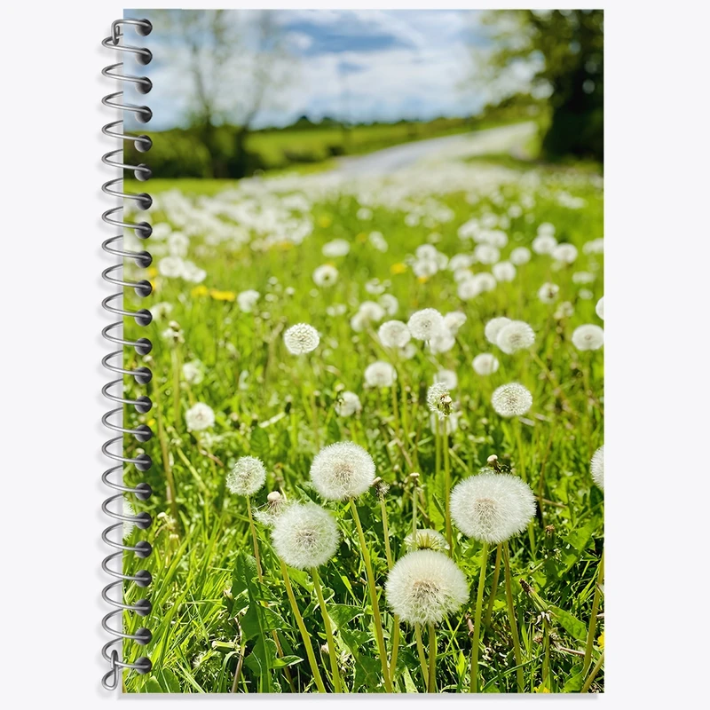 دفتر لغت 50 برگ خندالو طرح پترن قاصدک کد N7649