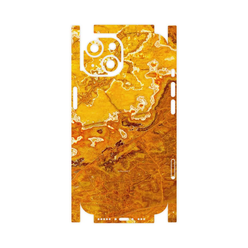 برچسب پوششی ماهوت مدل Gold Marble-FullSkin مناسب برای گوشی موبایل اپل iPhone 14