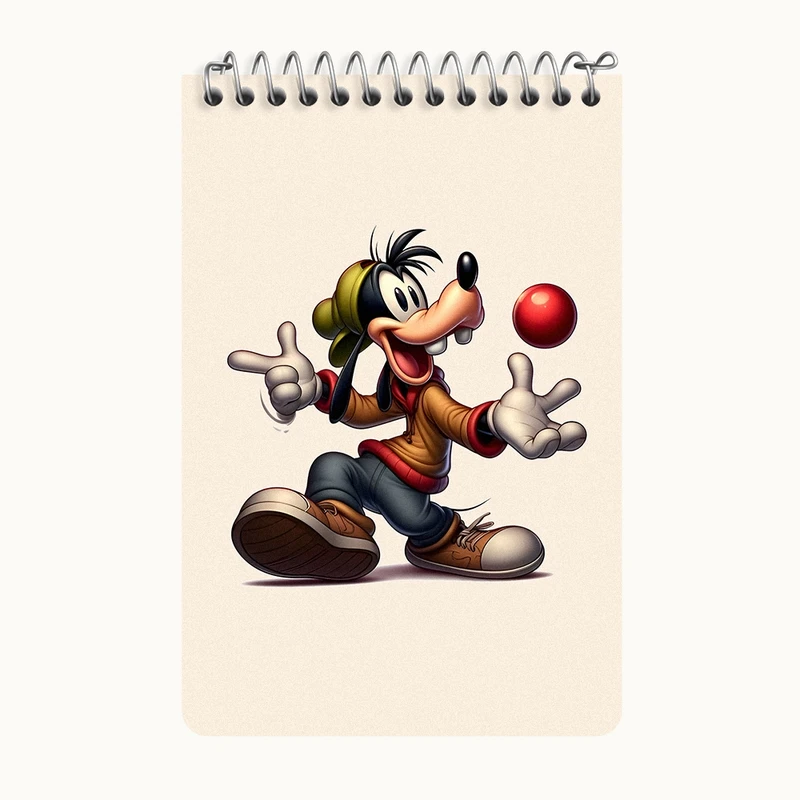 دفتر یادداشت 50 برگ خندالو طرح گوفی (Goofy) کد F12037