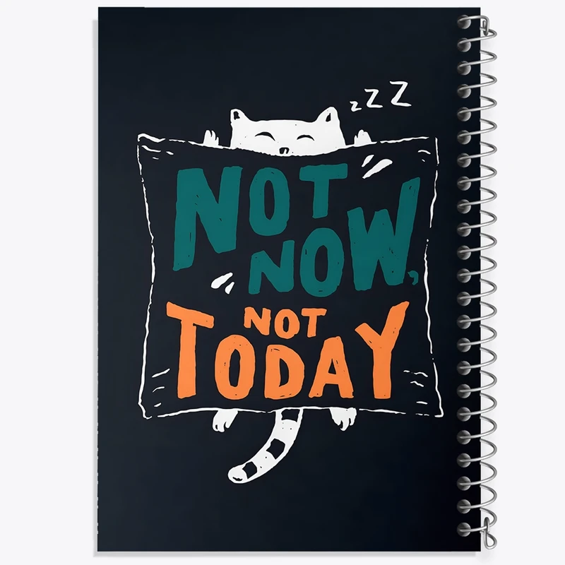 دفتر شطرنجی 50 برگ خندالو طرح Not Now Not Today کد F11037