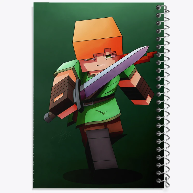 دفتر نقاشی 50 برگ خندالو طرح ماینکرافت (Minecraft) کد F14096